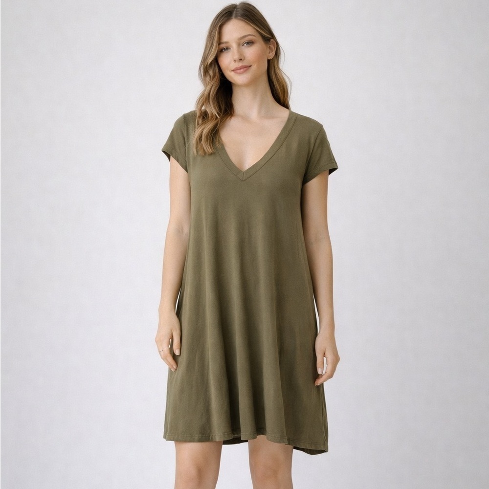 Current/Elliott The V Neck Trapeze Dress
